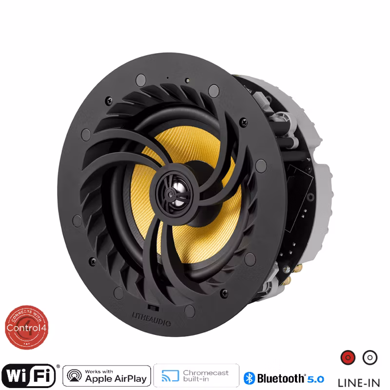 Тонколона за вграждане Lithe Audio Wi-Fi Ceiling Speaker (Single) - V2 LITHE AUDIO WI-FI CEILING (ЧИФТ-ACTIVE/PASSIVE)-V2