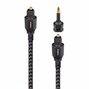AudioQuest Carbon Optical оптичен кабел с 19 синтетични влакна и прецизно полирани краища