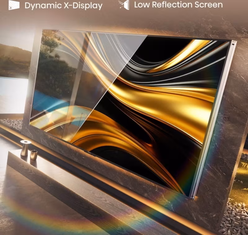Телевизор Hisense 110UXNQ Hisense 110UXNQ 110-инчов Mini LED Smart TV с 4K Ultra HD резолюция и Dolby Atmos звук