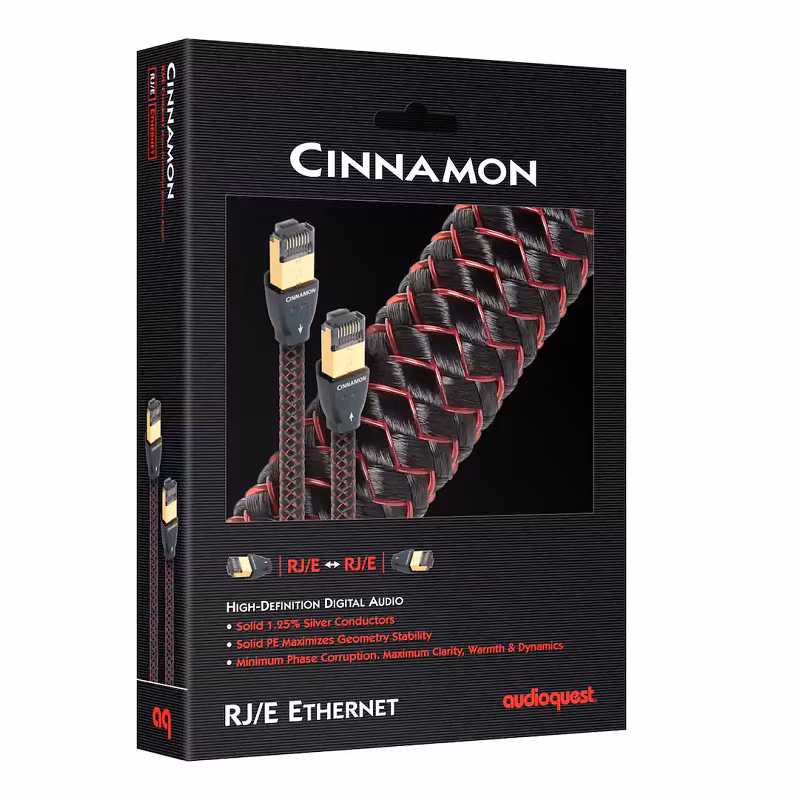 Интернет кабел AudioQuest Cinnamon RJ/E AudioQuest Cinnamon RJ/E висок клас Ethernet кабел с RJ45 конектори